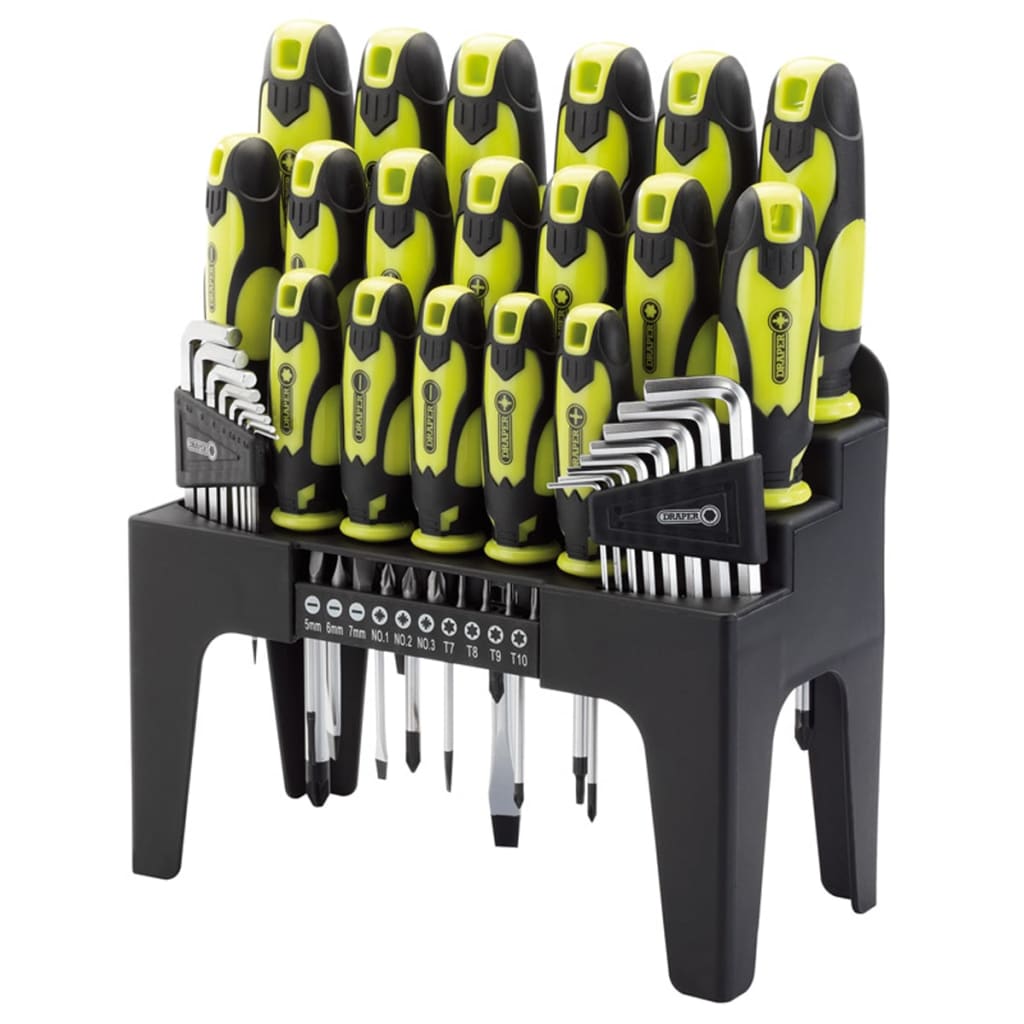 Draper Tools Draper Tools Skruetrækker, Allen og Bit Set 44-Piece Green 78619