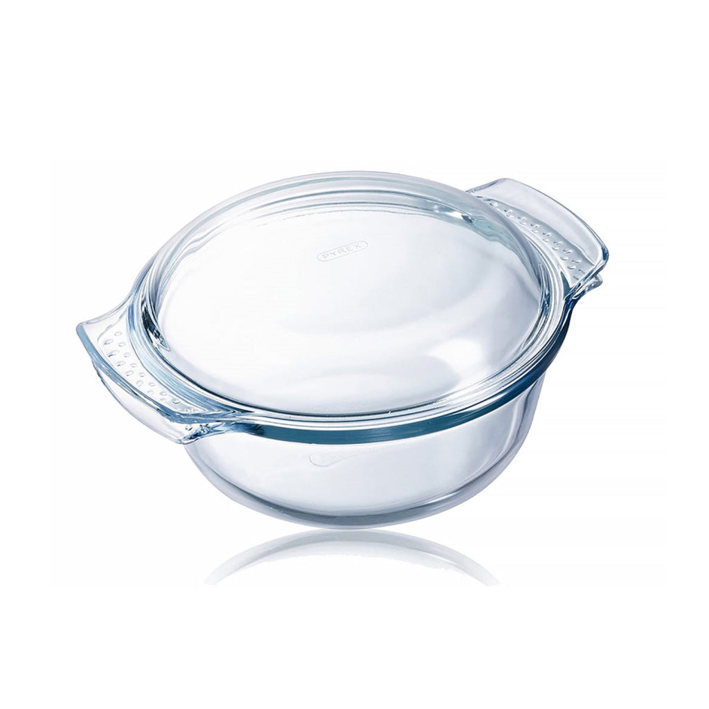 Pyrex dækskål 3,75l rund klassisk