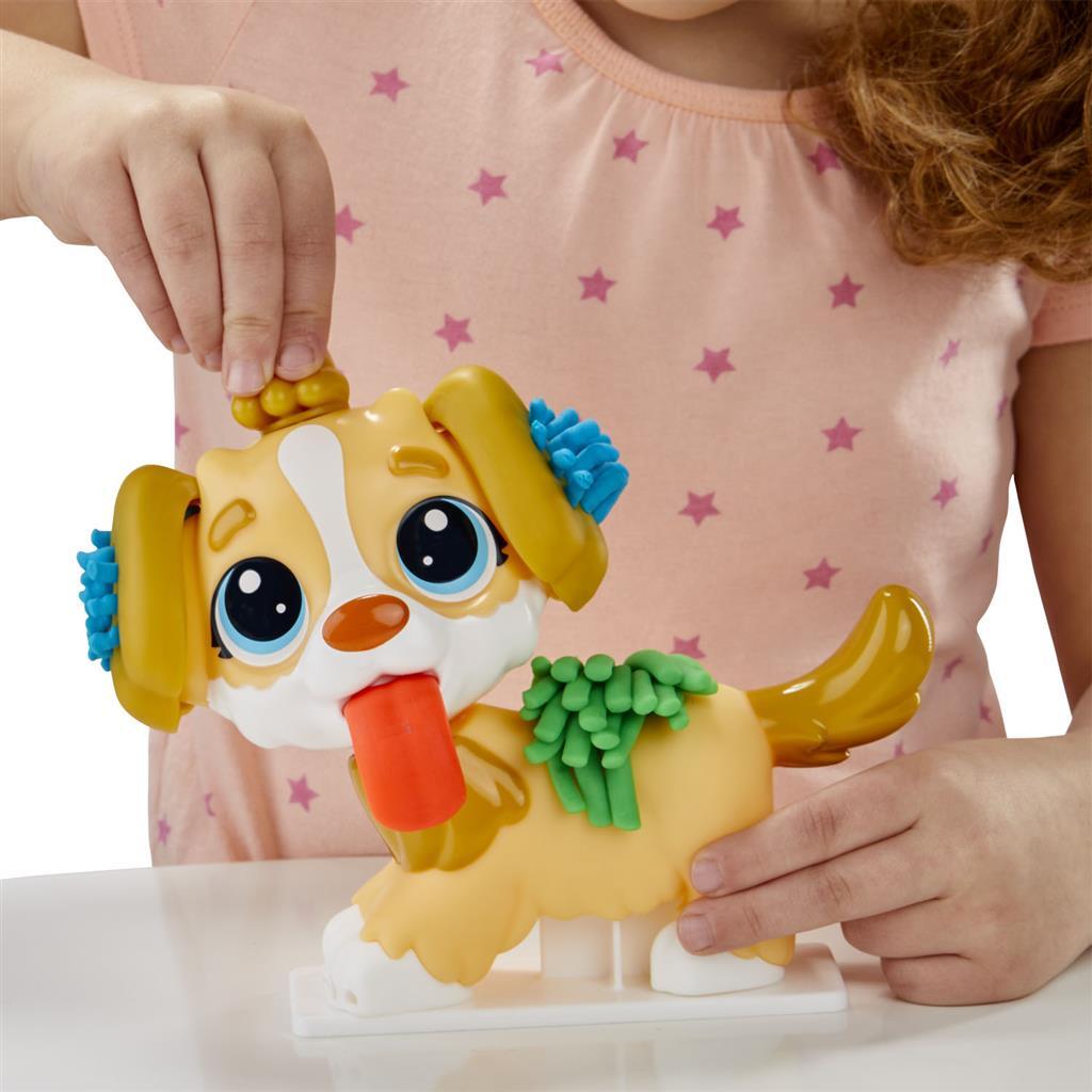 Play-doh dyrlæge legesæt - modellervoks - inklusiv 5 potter - håndværk til børn