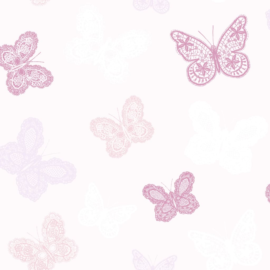 Noordwand Noordwand tapet @ Home Butterfly Pink