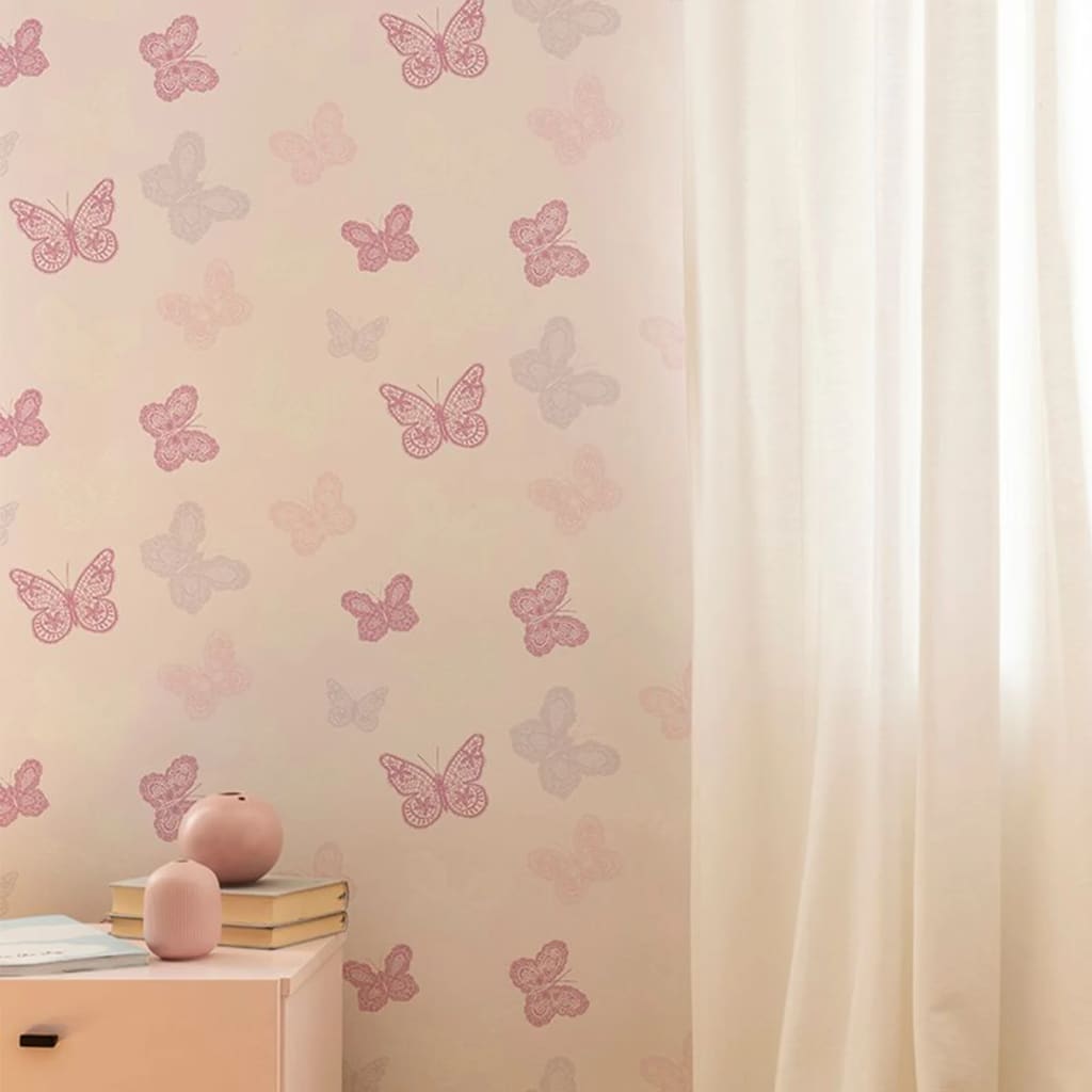 Noordwand Noordwand tapet @ Home Butterfly Pink