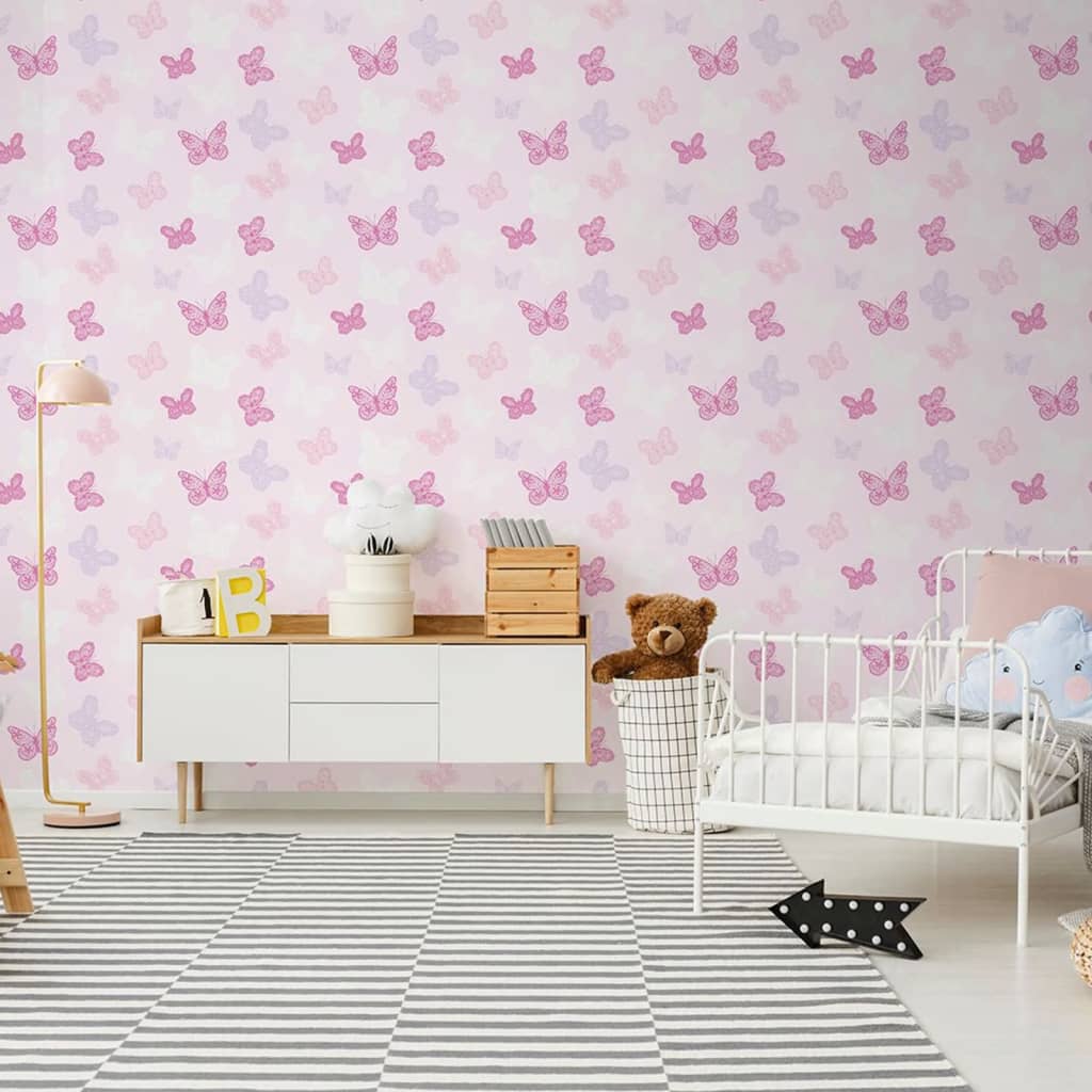Noordwand Noordwand tapet @ Home Butterfly Pink