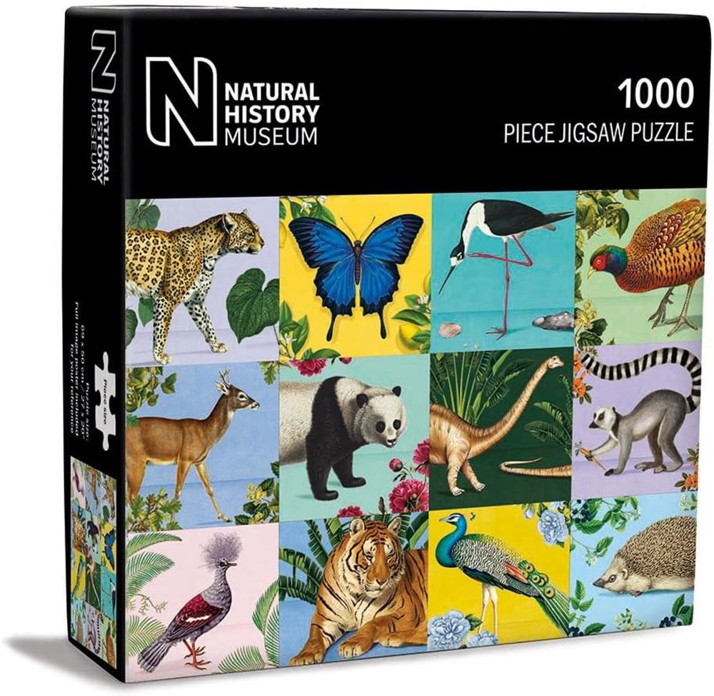 Puslespil 1000 brikker naturhistorie. 69x50