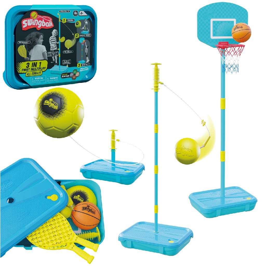 Mookie legetøj mookie swingball 3i1 legesæt