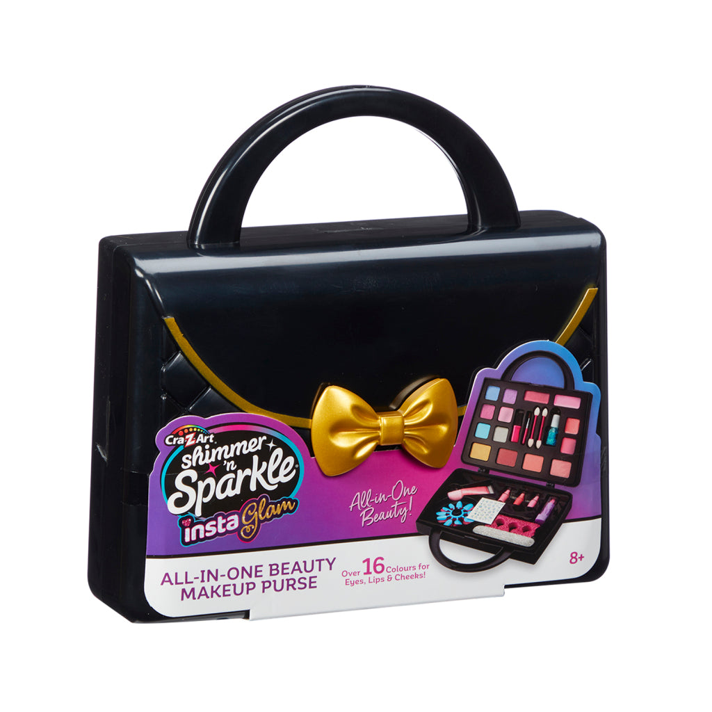 Grundlæggende cra-z-art shimmer og glitrende insta glam make-up taske