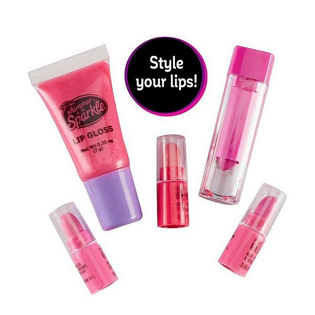 Grundlæggende cra-z-art shimmer og glitrende insta glam make-up taske