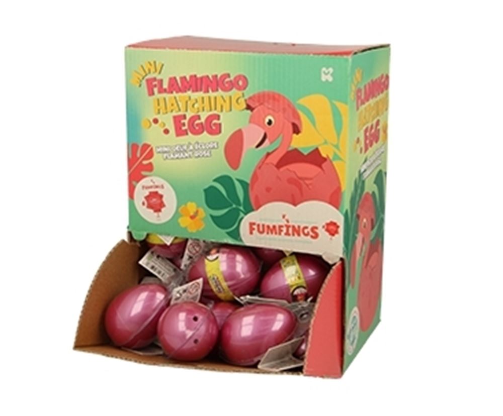 Mini flamingodyrkning af æg. 6 cm. 3+