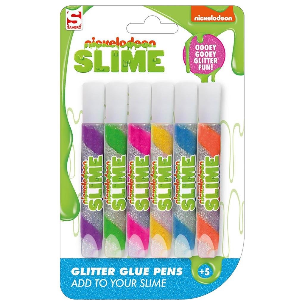 Sambro nickelodeon slime glitter penne 6 stk