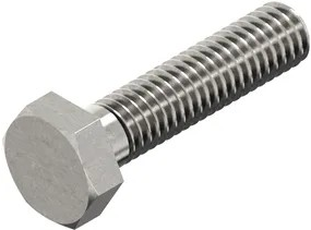 Tapbolt 6k m16x55 d933 rustfrit stål a2 | 25 stk