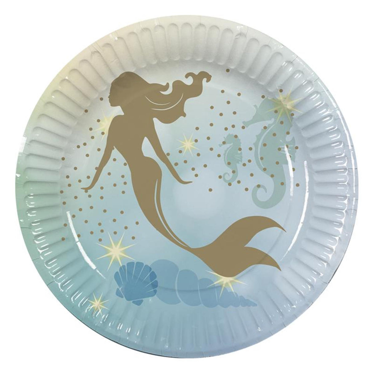 Boland papirtallerkner havfrue 10 stk. ø23 cm
