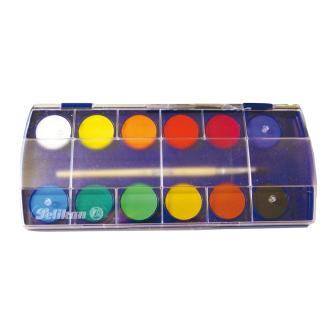 Quantore akvarel æske pelikan 721324 12 farver
