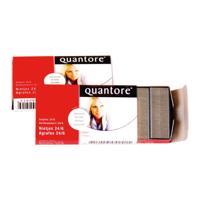 Hæfte quantore 24 6 1000 stk galvaniseret