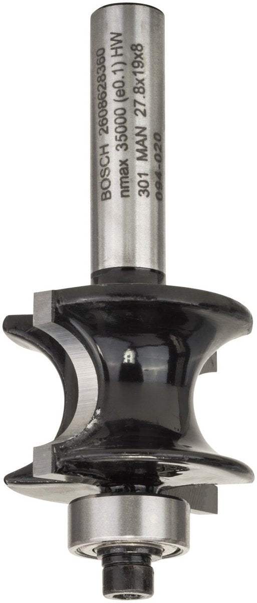 Bosch - halvhule profilskærere 8 mm, r1 6 mm, l 19 mm, g 63 mm