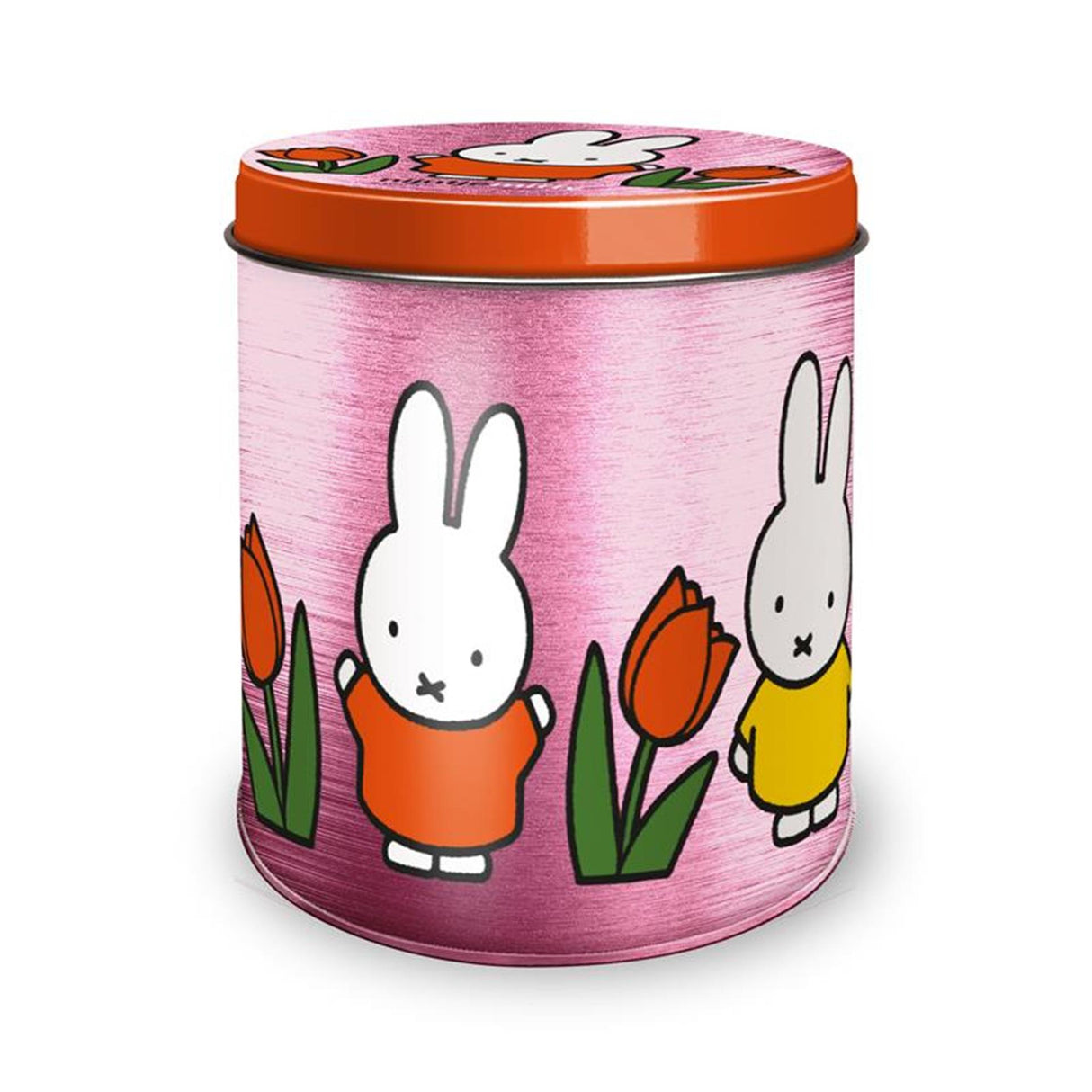 Nijntje opbevaringsboks tulipaner pink Ø10x11,5cm