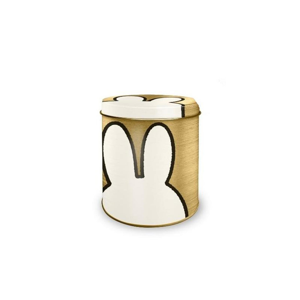 Miffy opbevaringsdåse guld<br> ã˜10xh11,5cm