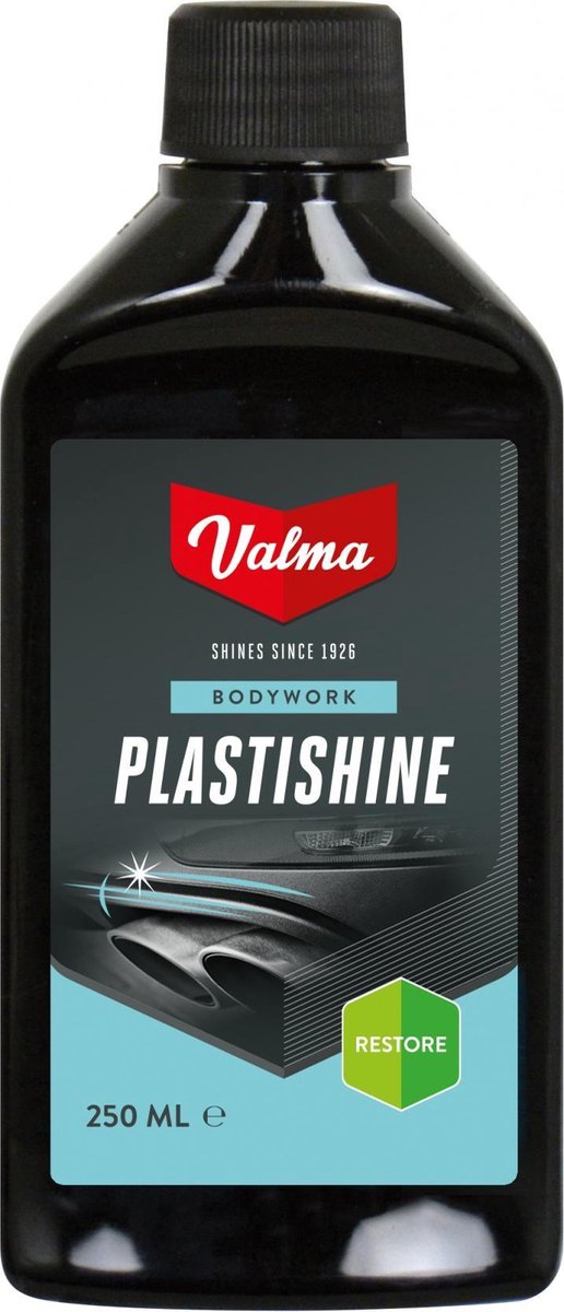 Valma plastishine - plastrens - til instrumentbræt, dørpaneler, indvendige dele - genopretter glans - renser - forhindrer dehydrering - 250ml