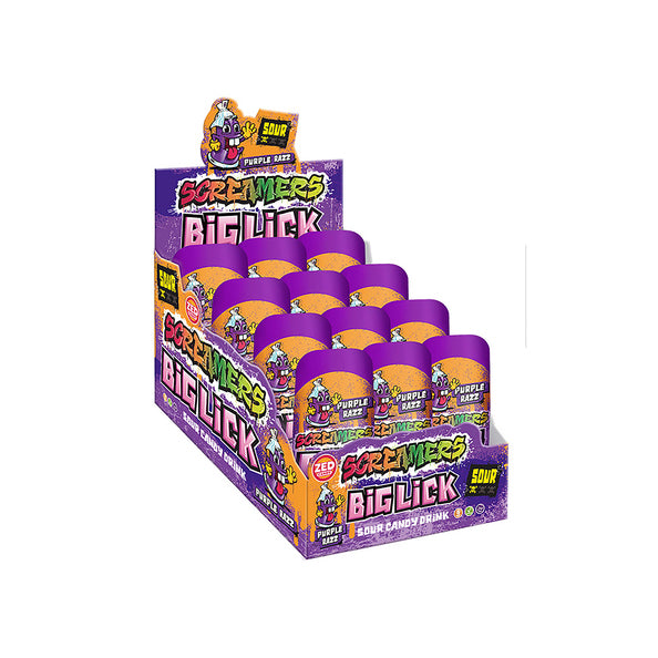 Zed candy screamers big lick lilla (12x 60ml)