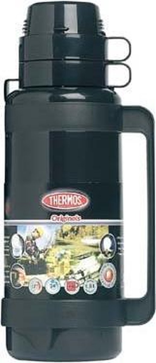 Termos mondial isoleret flaske - 1l - sort