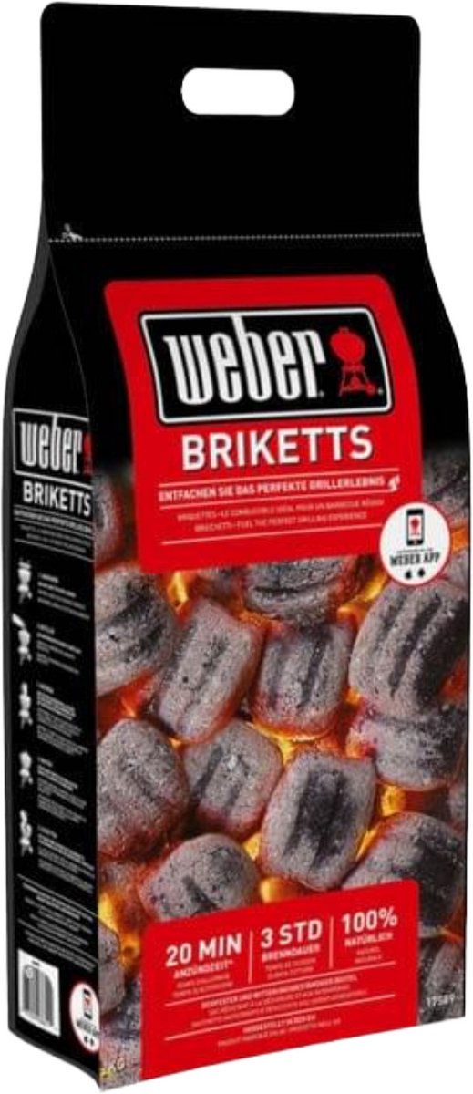Weber briketter til grill 8 kg