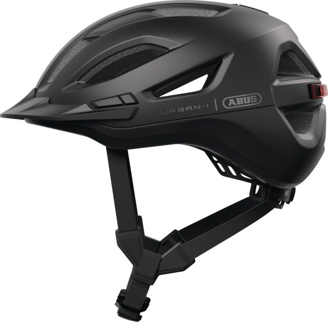 Abus cykelhjelm urban-i 4.0 ace velvet sort m - 54-58 cm - sort - velegnet til brug på elcykler - bycykler - 280 g