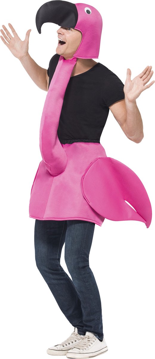 Vegaoo flamingo kostume - karnevalstøj mænd kvinder - one size