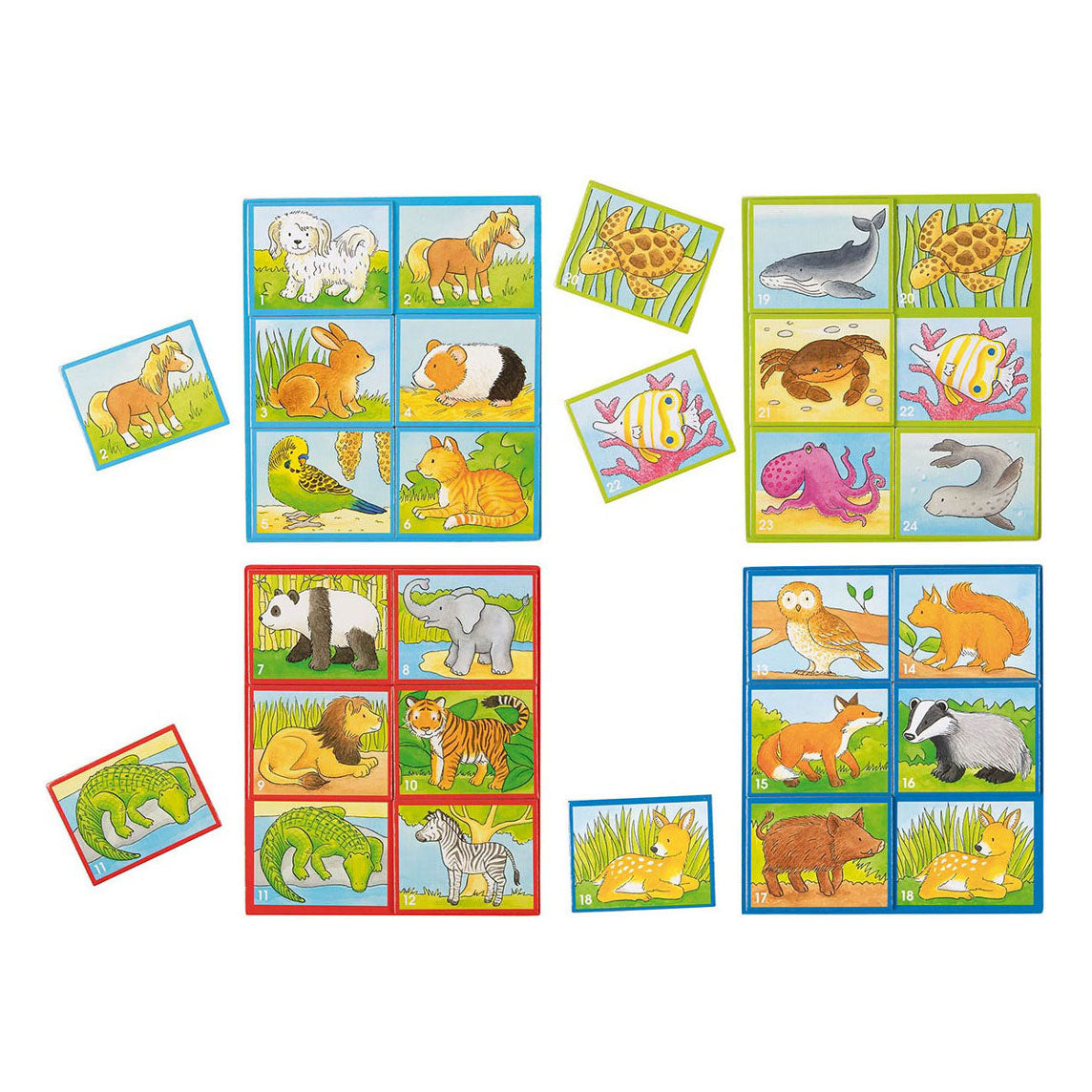 Goki Wood Lotto Game Animals, 28dlg.