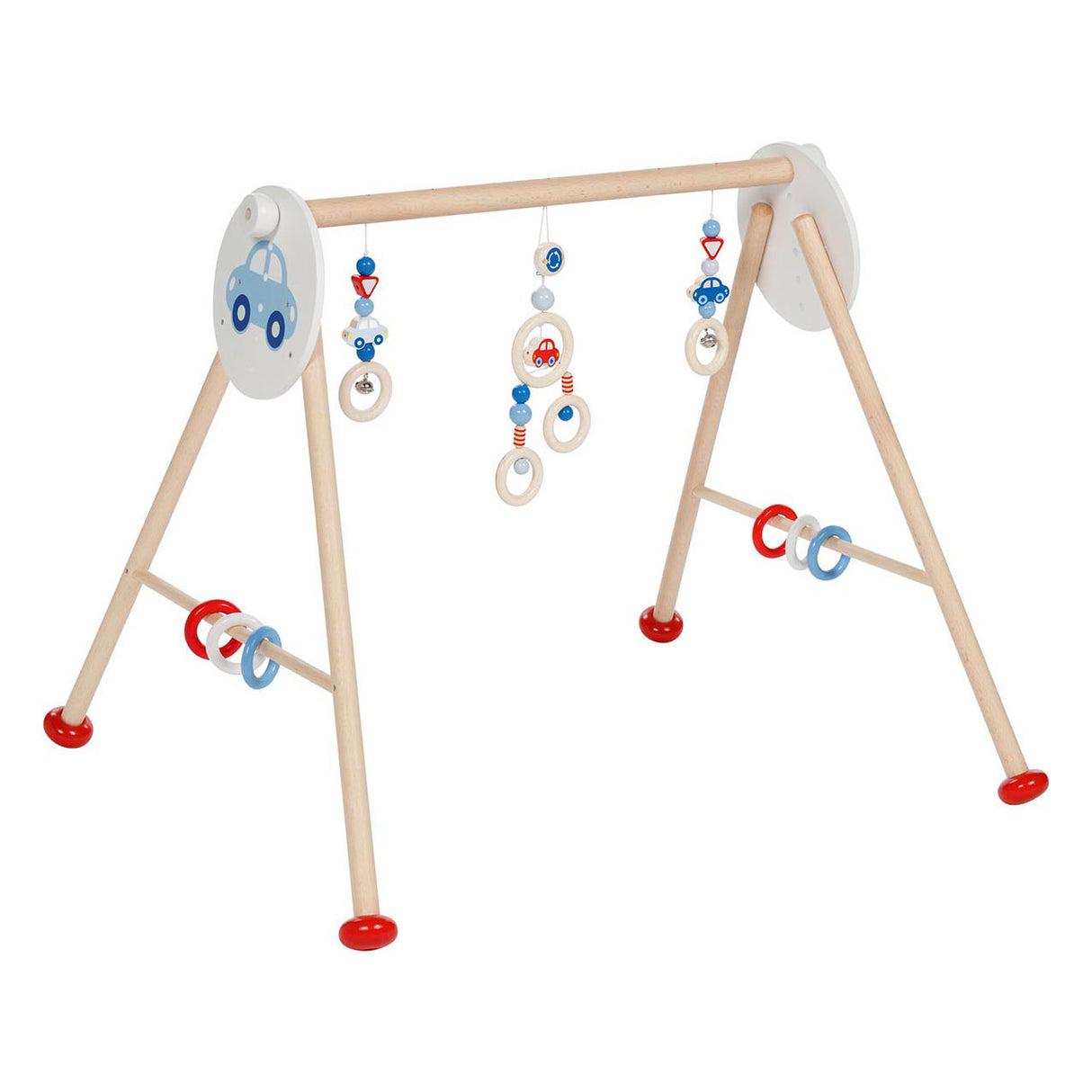 Goki Wood Baby Gym Cars