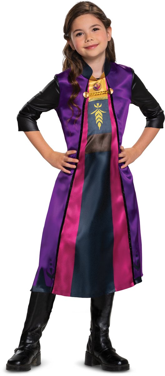 Disguise Disney - Frozen 2, Anna Traveling Basic Plus, størrelse XS (3t-4t år)