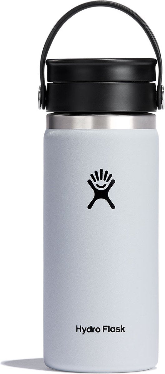 Hydroflaske bred flex sip låg kaffekop (473 ml) - hvid