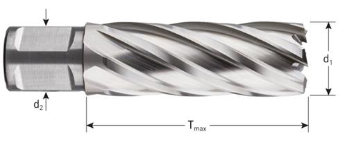 Rotec kernebor hss silver-line 33,0 mm sl55 svejsning