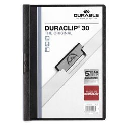 Clip folder slidstærk a4 glideklemme sort