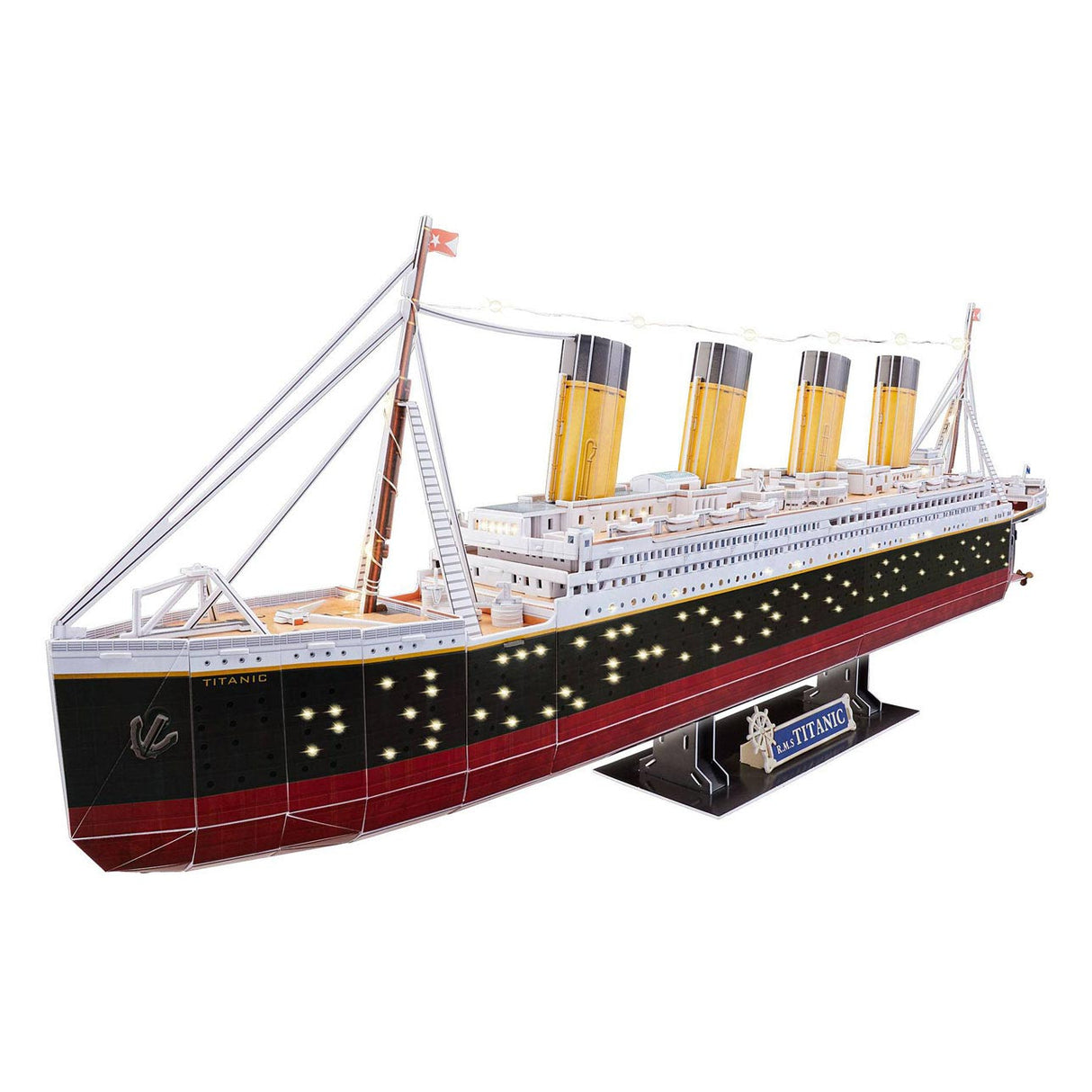 Revell 3D puslespil byggesæt - RMS Titanic LED Edition 266 stk.