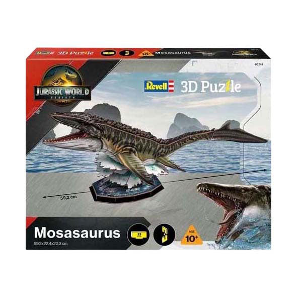 Revell 3D puslespil byggesæt Jurassic World - Mosasaurus - 83 stykker.