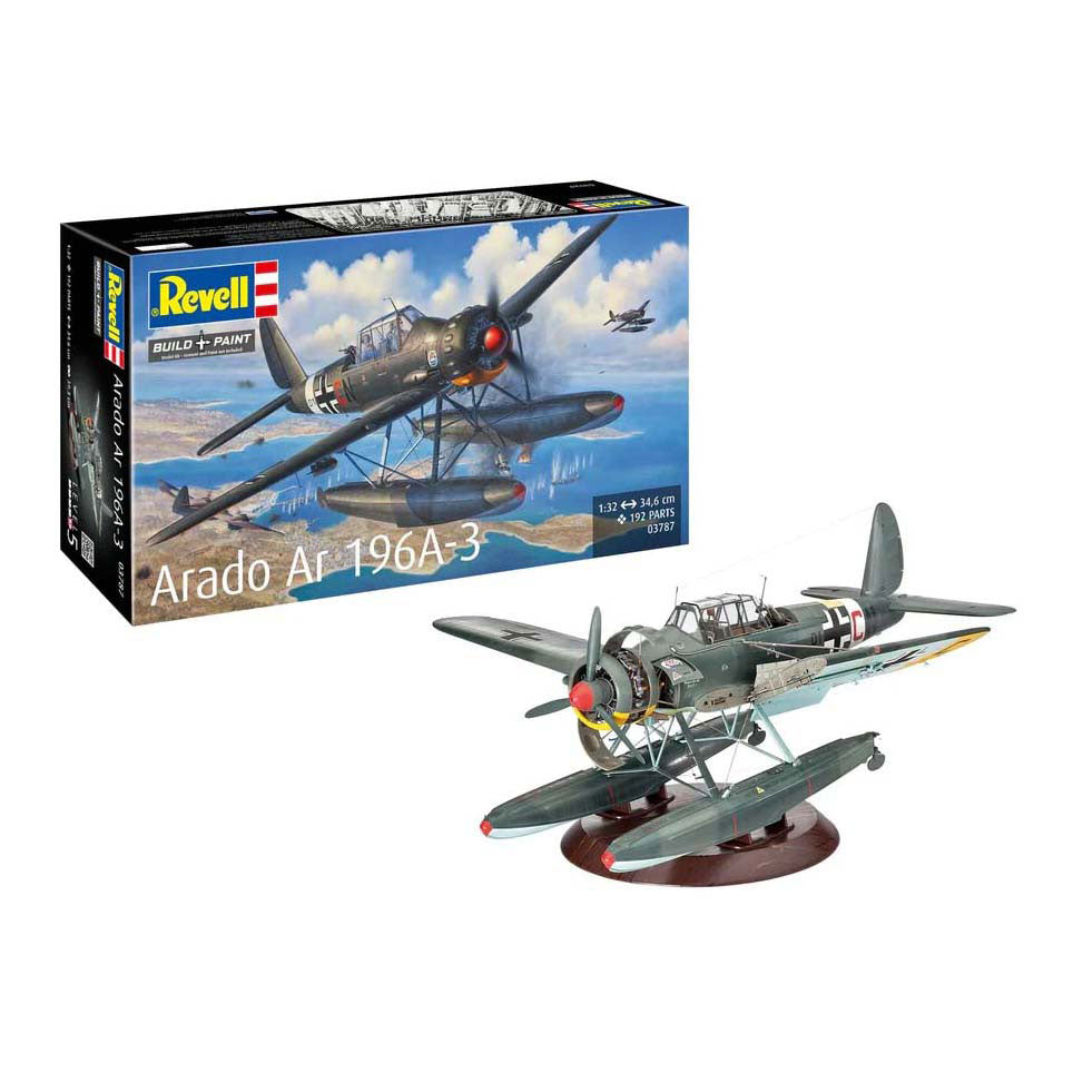 Revell modelsæt - arado ar196a-3 vandflyver 1:32 - 192 stk.