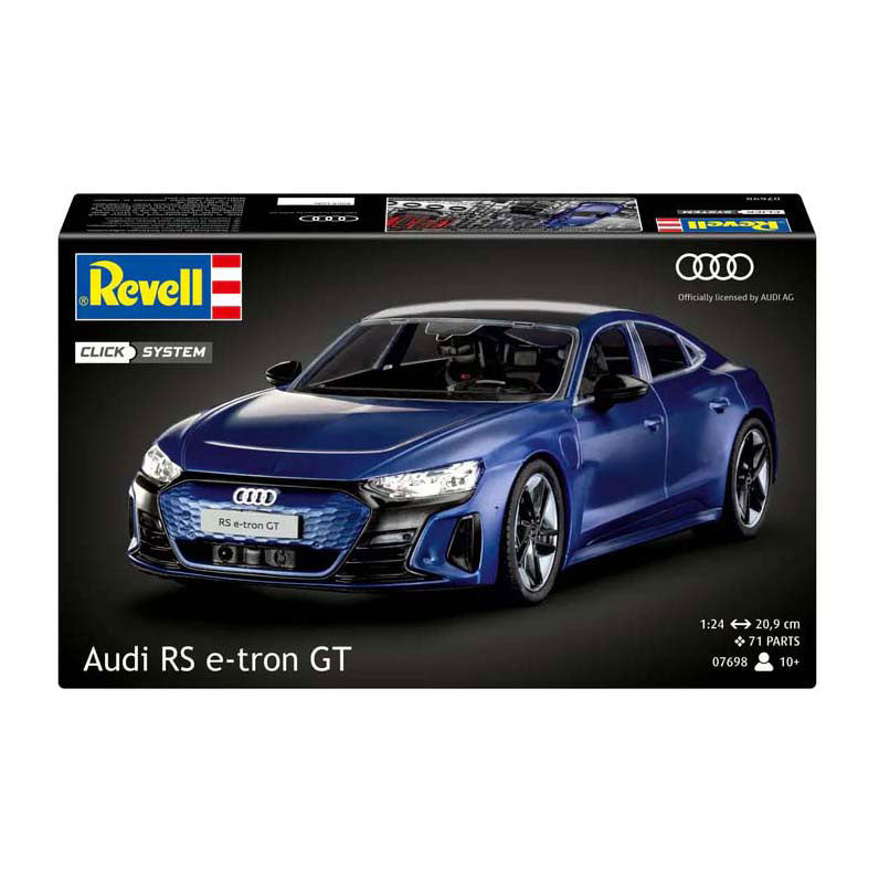 Revell modelsæt bil - 07698 audi e-tron gt - let klik plastik - 1:24 - modelfremstilling