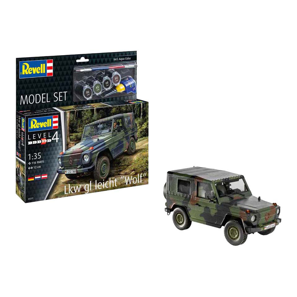 Revell model kit - lkw gl light wolf 1:35 - 116 stk.
