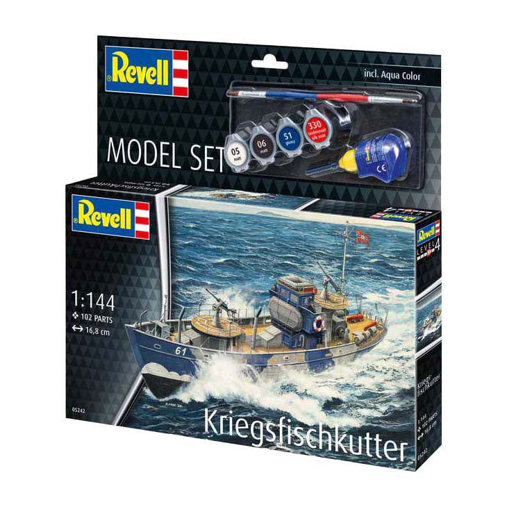 Revell modelsæt - kfk (kriegsfischkutter) 1:144 - 102 stk.