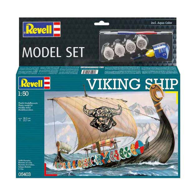 Revell modelbyggesæt - vikingeskib 1:50