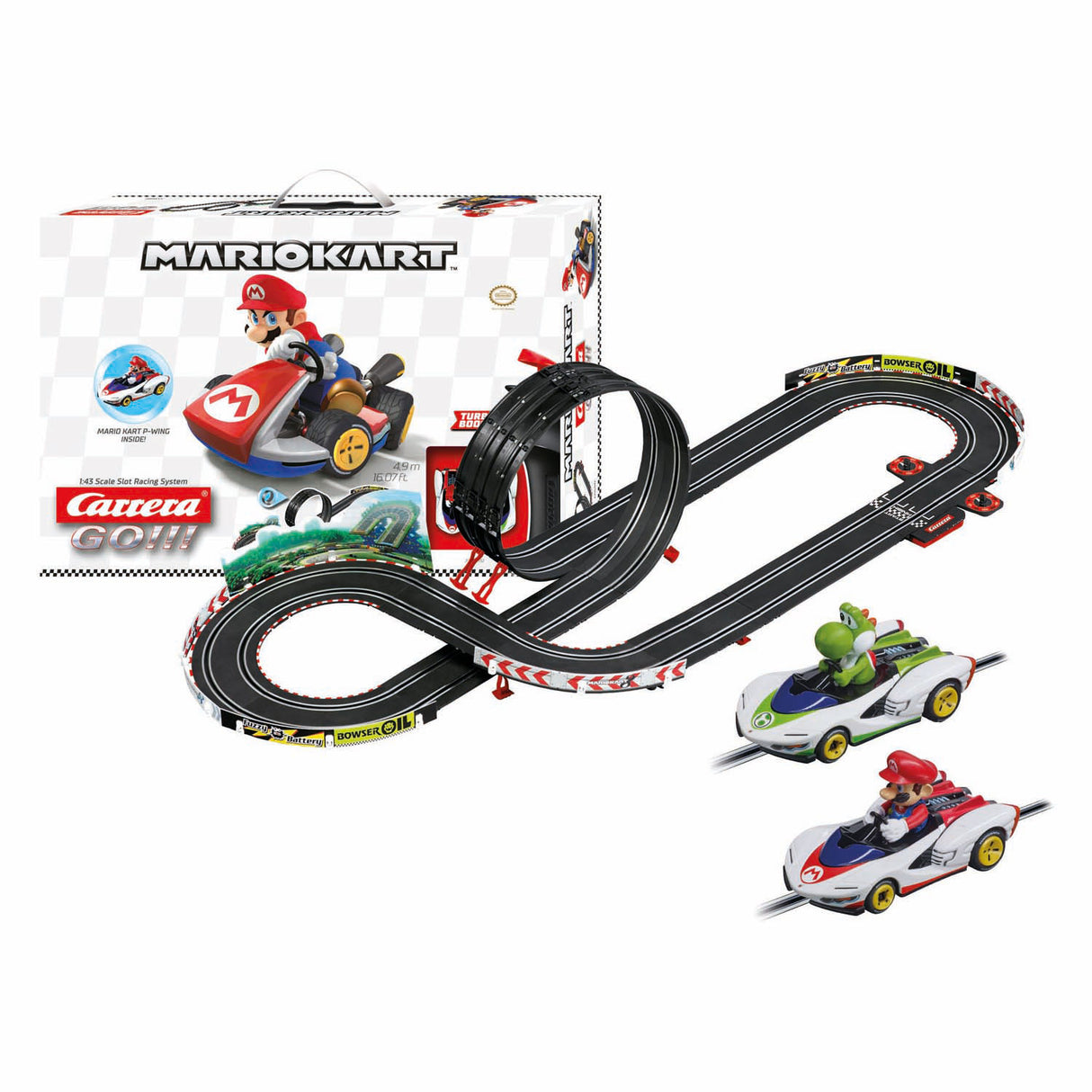 Carrera gå!!! mario kart p-wing - mario vs. yoshi