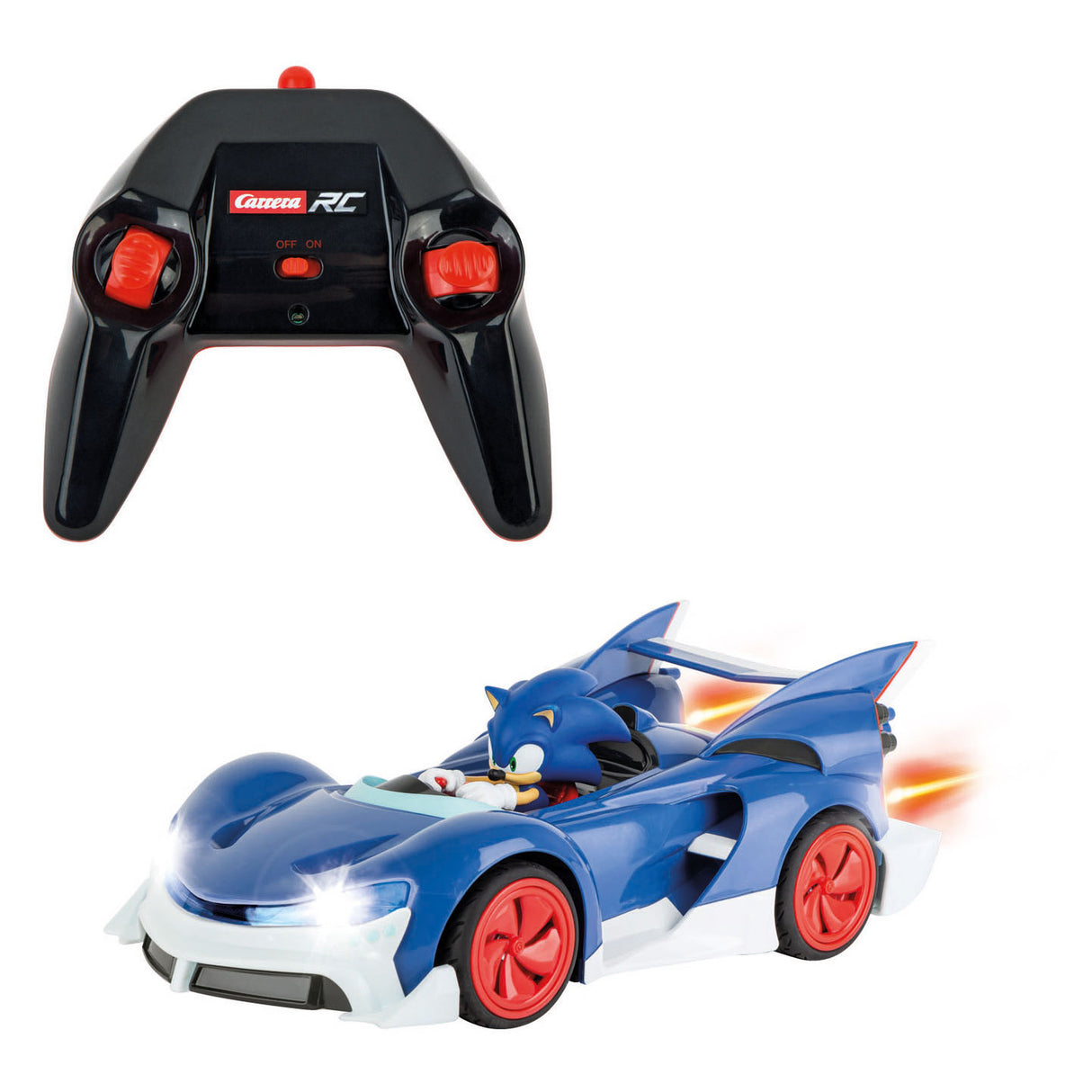 Carrera rc 2.4ghz team sonic racing - sonic, ydeevne version - 1:18