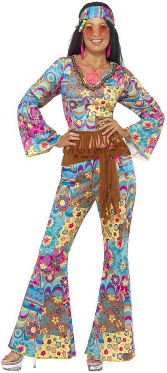 Smiffys hippy flower power kostume