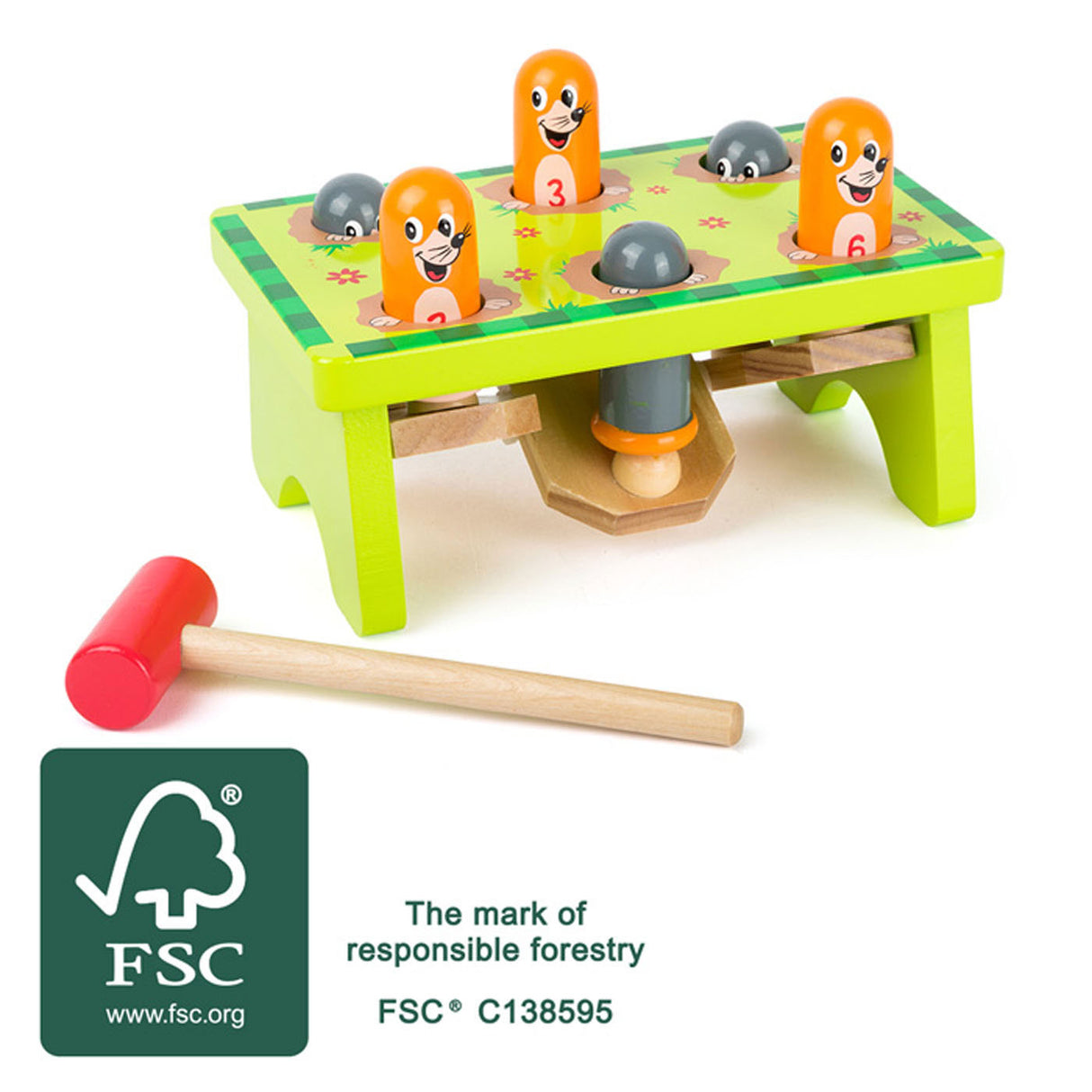 Lille fod - Træhæmmerbank Mollen