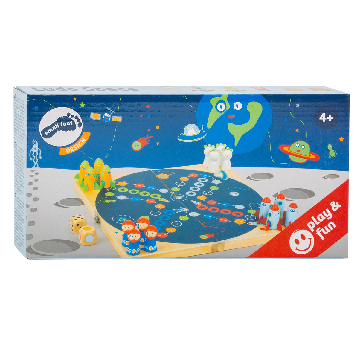Lille fod - træ rum ludo spil