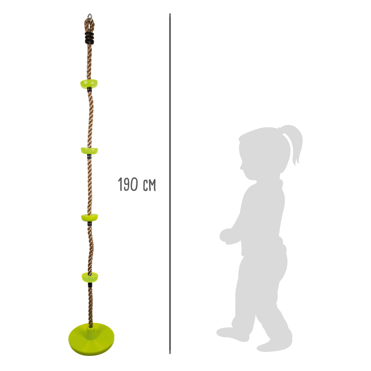 Lille fod - Klatringstop og Swing 2in1 Groen, 190 cm