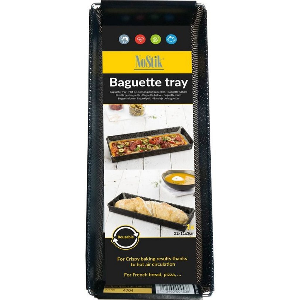 Nostik baguettebakke 31x11x3 cm sort