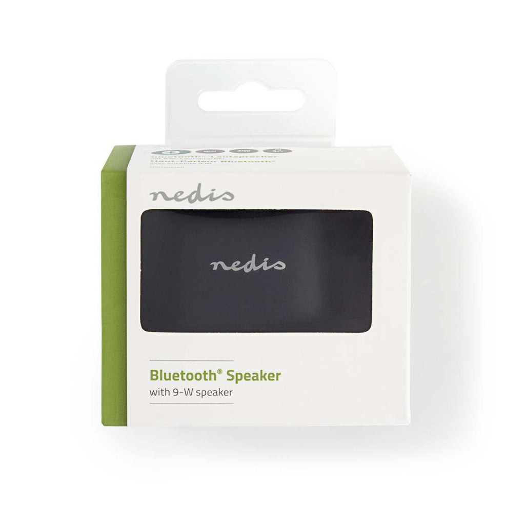Nedis spbtav01bk højttaler med bluetooth® 9 w maksimalt 3 timers spilletid sort