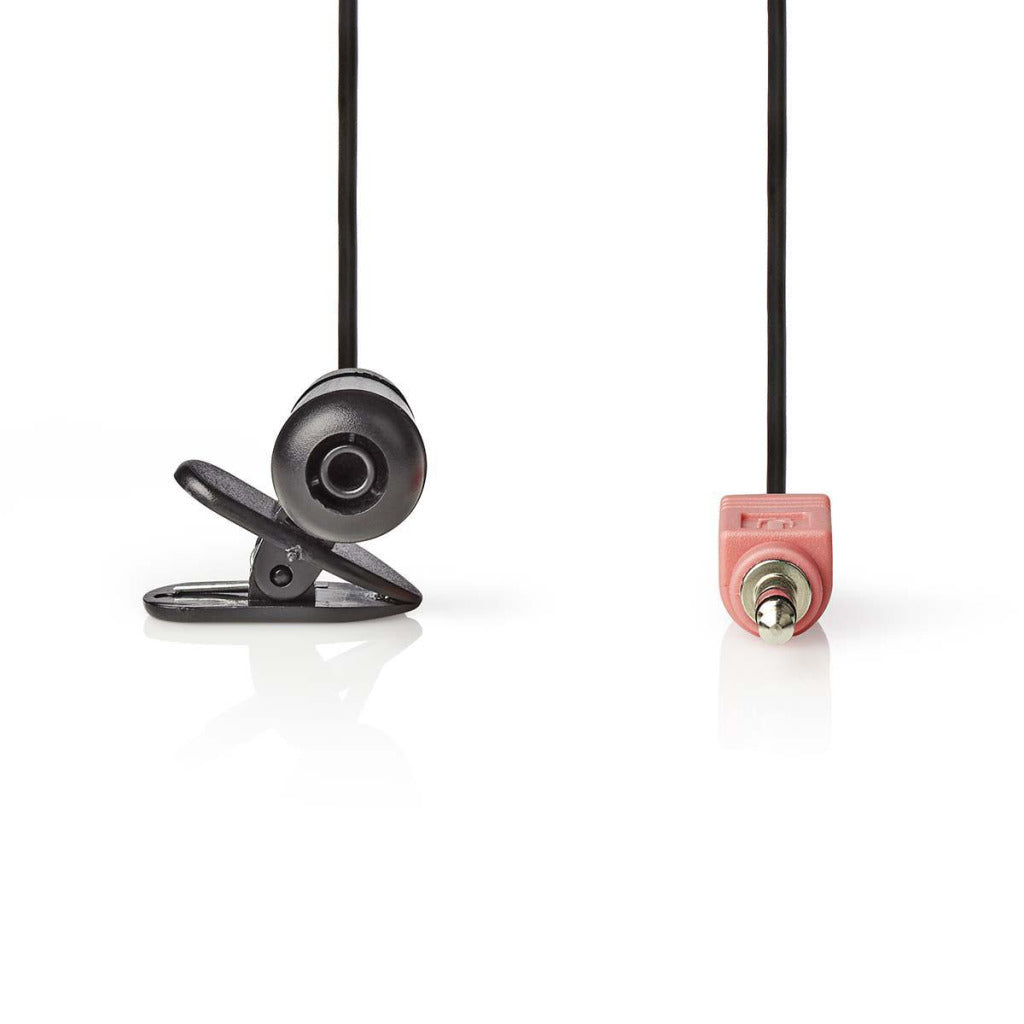 Nedis miccj100bk kablet mikrofon clip-on 3,5 mm sort