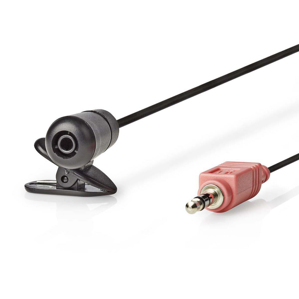 Nedis miccj100bk kablet mikrofon clip-on 3,5 mm sort