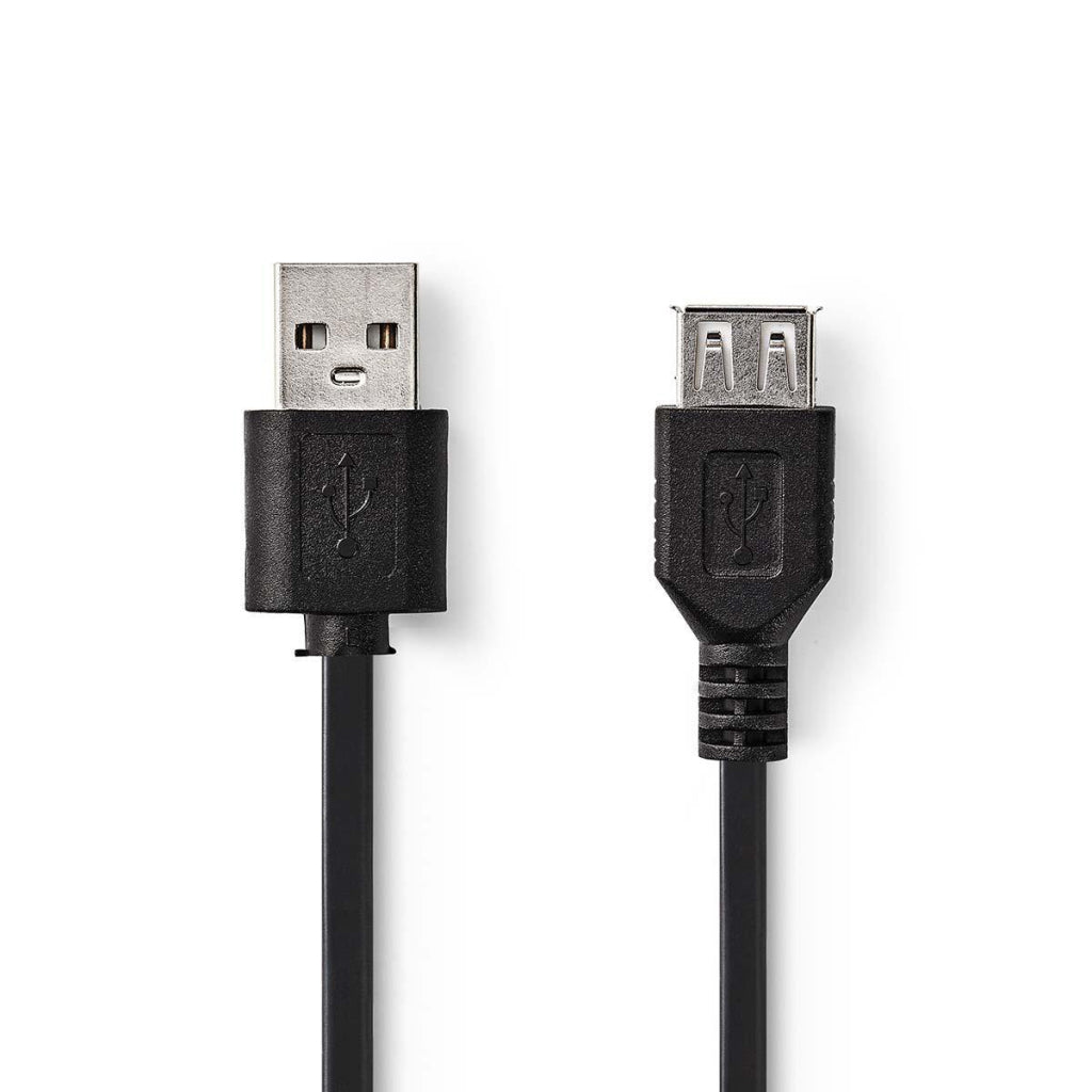 Nedis ccgt60010bk30 kabel usb 2.0 a han - usb en hun 3.0 m sort