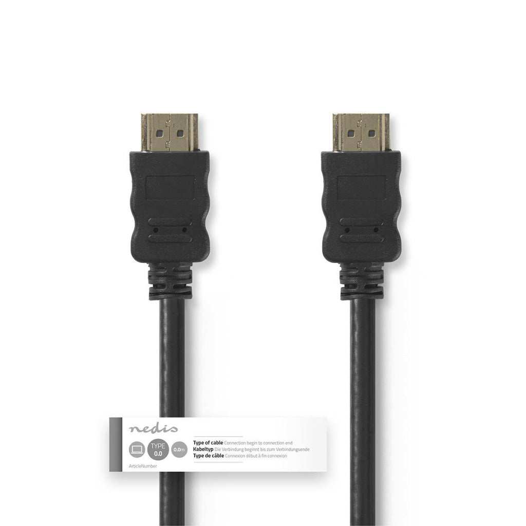 Nedis CVGT34000bk20 højhastigheds HDMI-kabel med Ethernet HDMI-stik - HDMI-stik 2,0 m sort